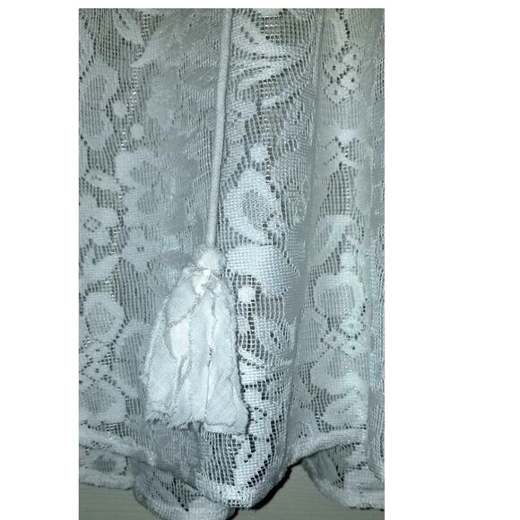 New Anthropologie Lace Flutter Sleeve Peasant Top by Pepin $120 White SMALL - Picture 3 of 3